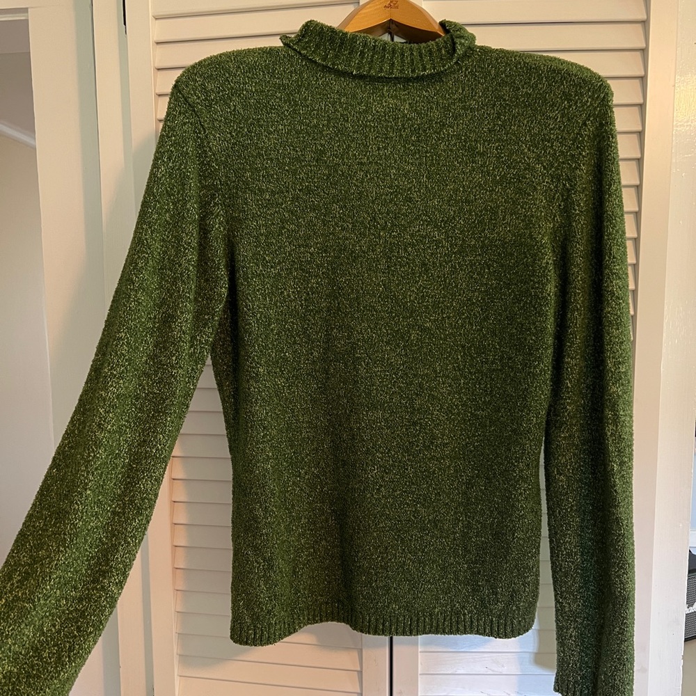 Talbots green turtleneck sweater